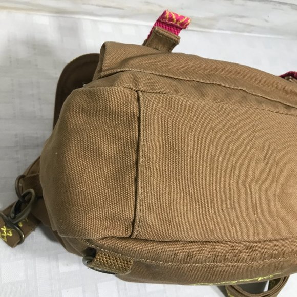 American Girl Doll Leah Clark Brown Canvas Messenger Bag Backpack Brown Canvas - Picture 10 of 16